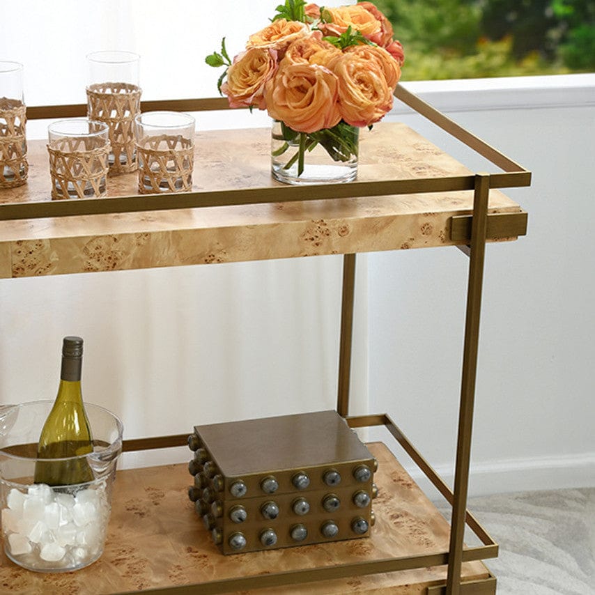 Worlds Away Cash Bar Cart Bar Cart