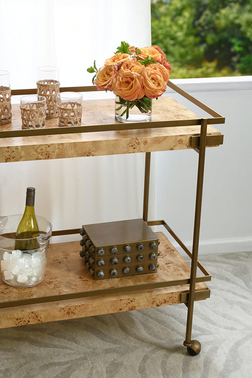 Worlds Away Cash Bar Cart Bar Cart