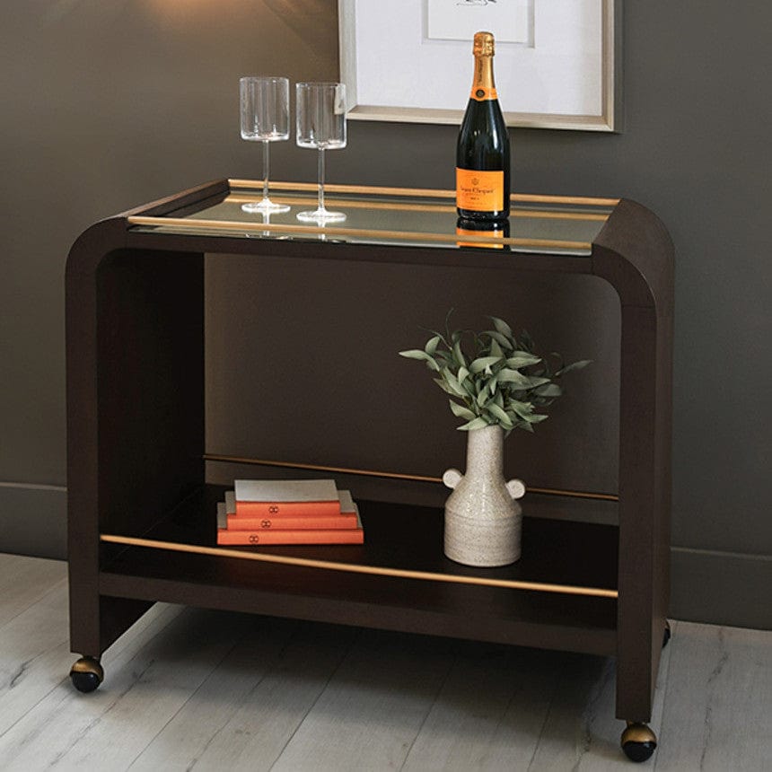 Worlds Away Myer Bar Cart Bar Cart
