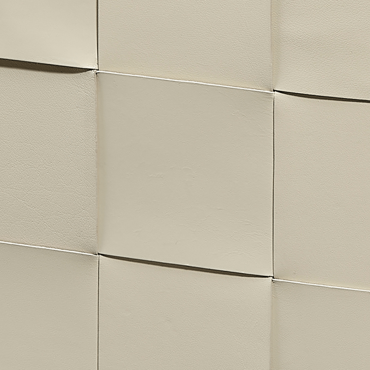 Woven Leather Ottoman Ottoman