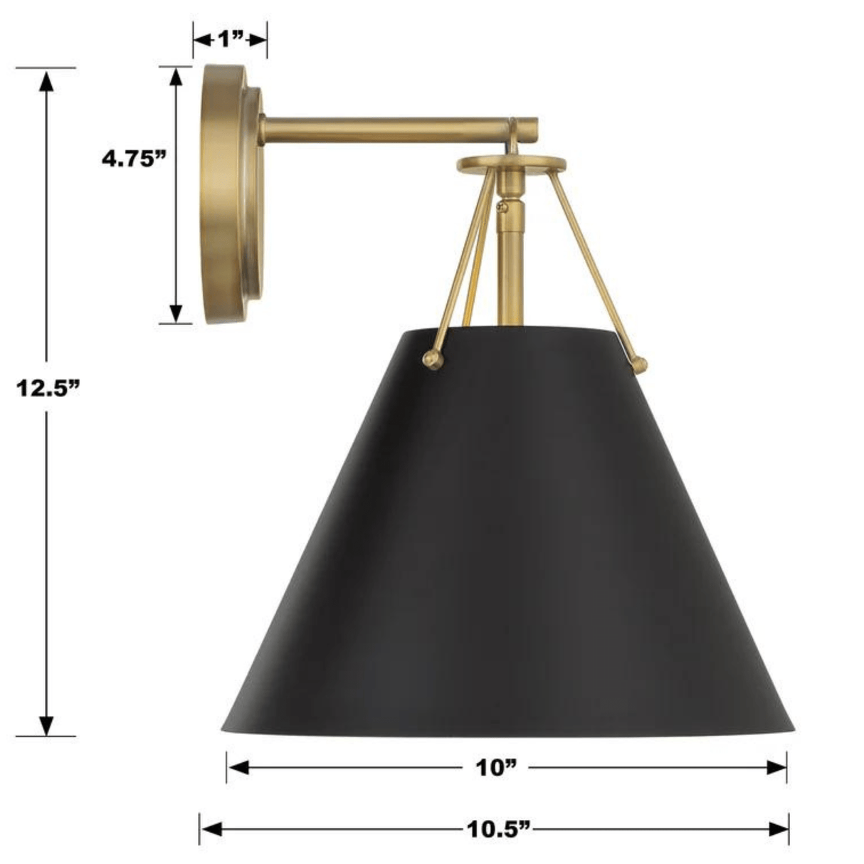 Xavier 1 Light Sconce Wall Sconces