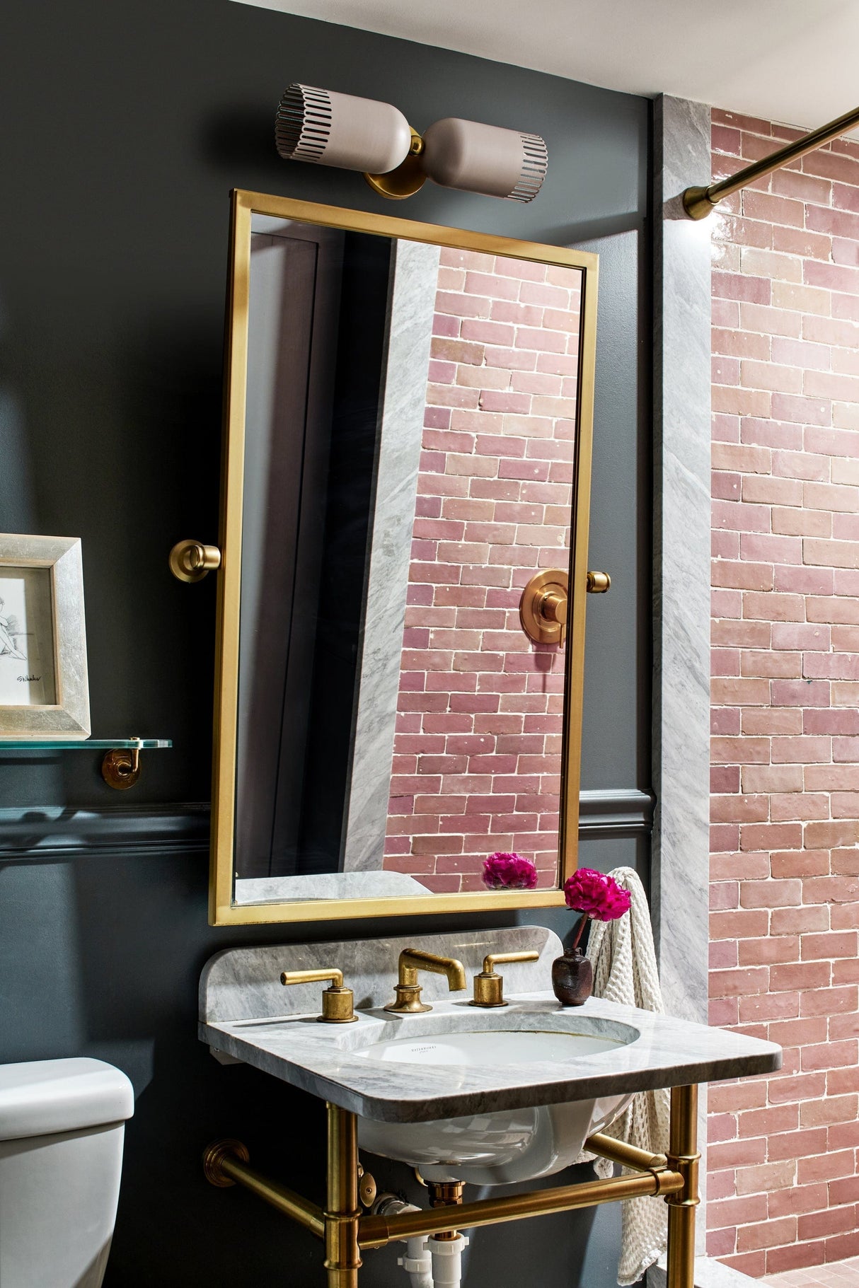 Zoe Feldman x Mitzi Liba 2 Light Wall Sconce Wall Sconces mitzi-H884102-AGB/SPG 806134931094