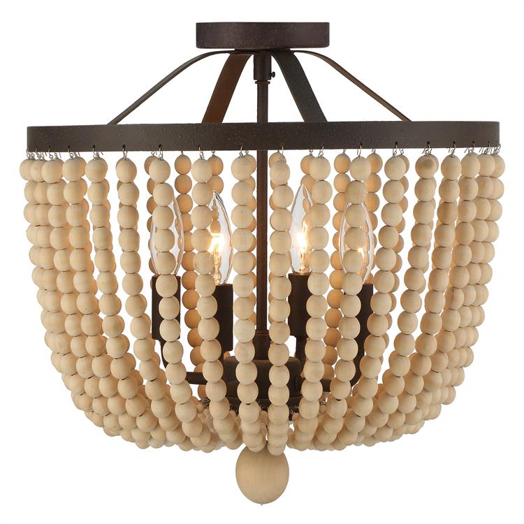 Crystorama Rylee Ceiling Mount Forged Bronze-604-FB_CEILING