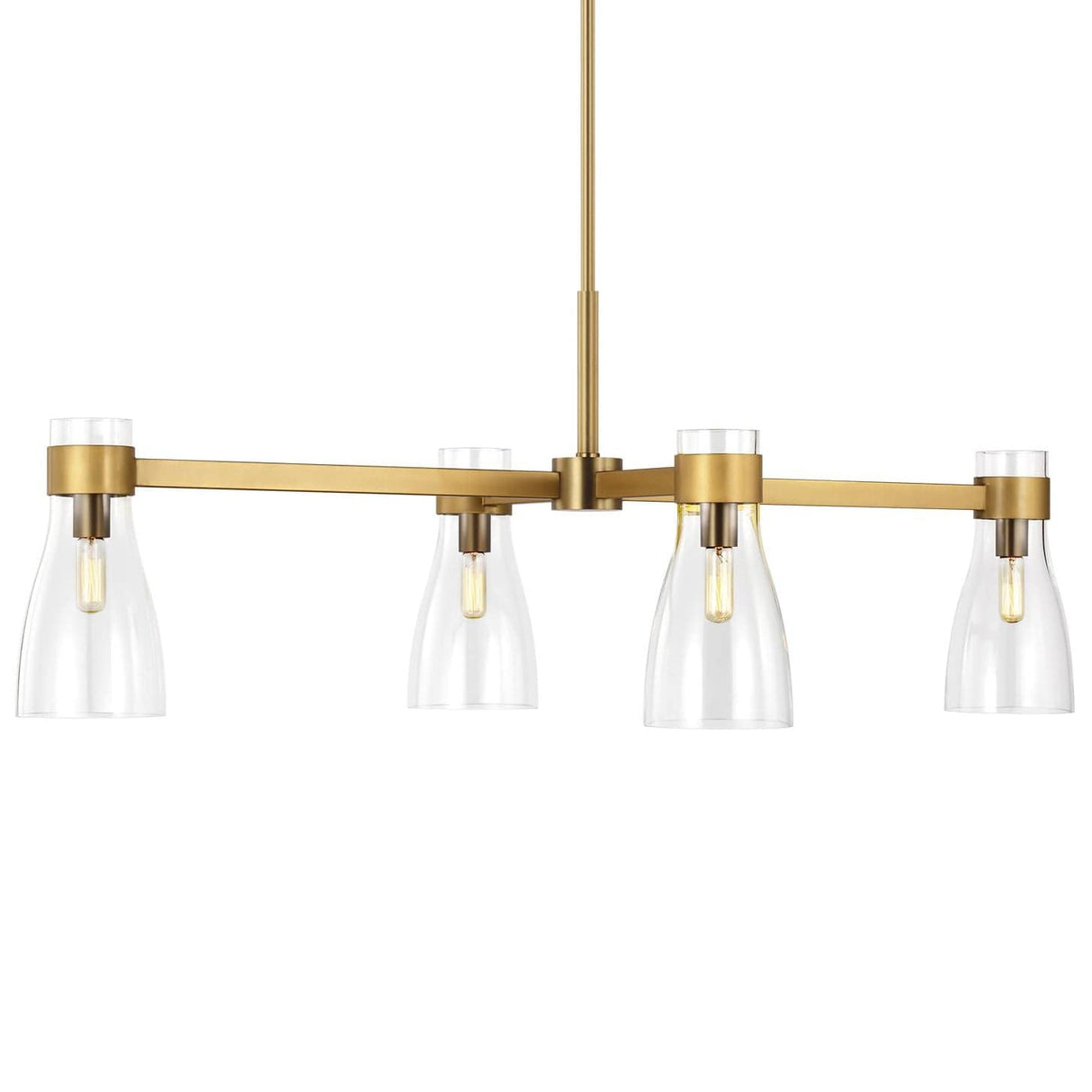 AERIN Moritz Four Light Linear Chandelier Lighting aerin-AEC1014BBS 014817615777