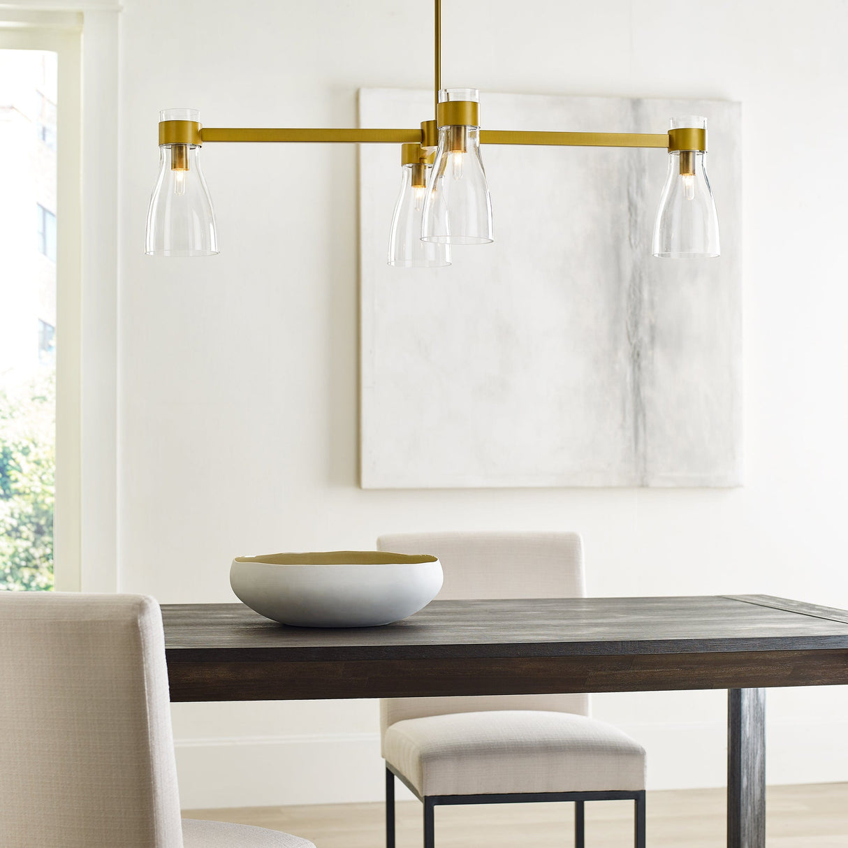 AERIN Moritz Four Light Linear Chandelier Lighting aerin-AEC1014BBS 014817615777