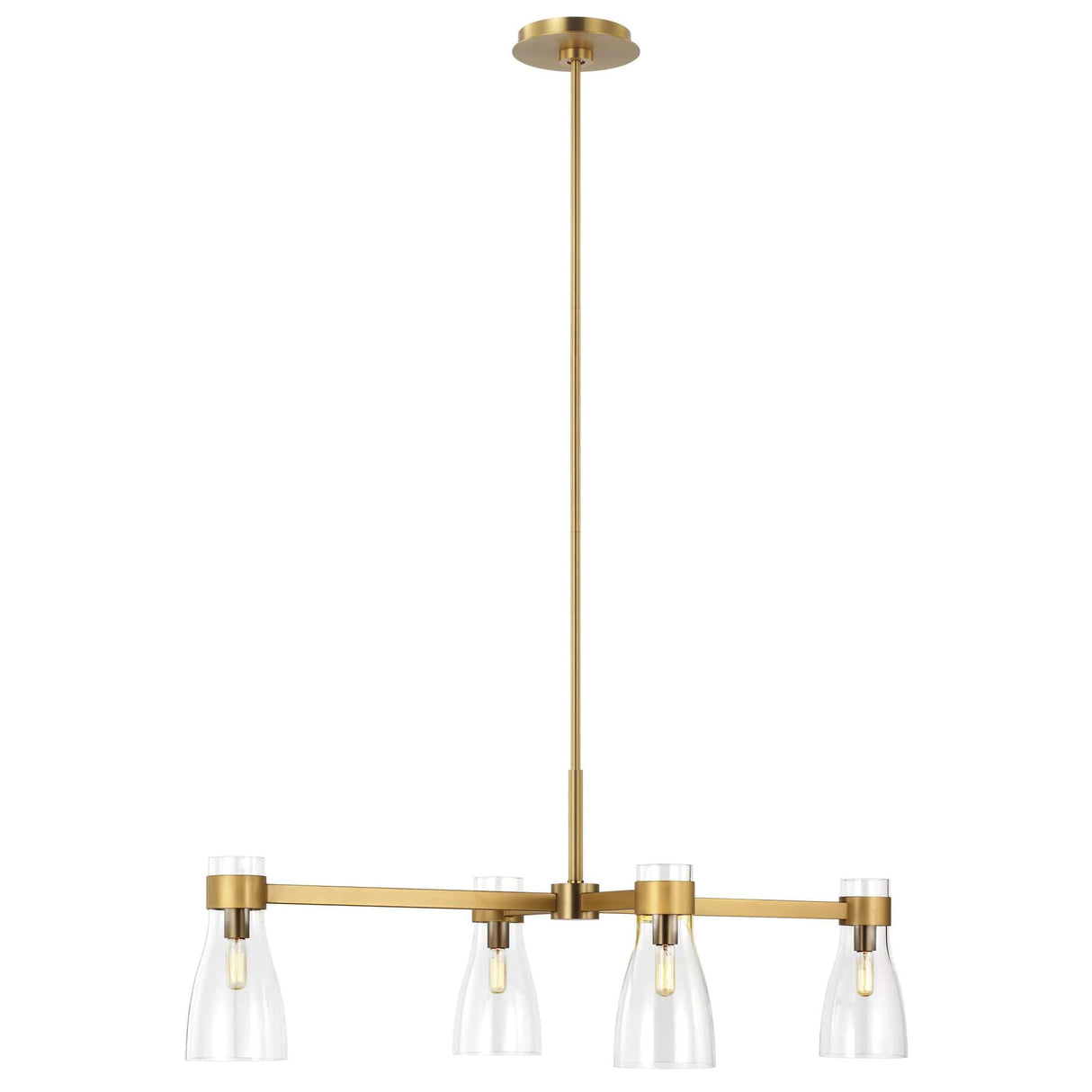 AERIN Moritz Four Light Linear Chandelier Lighting aerin-AEC1014BBS 014817615777