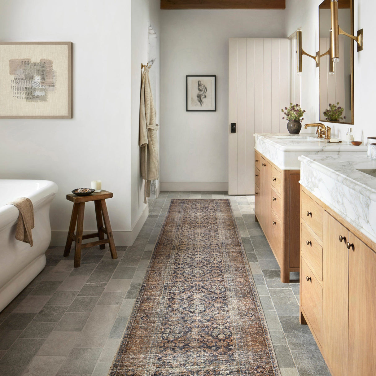 Amber Lewis Billie Rug - Ink/Salmon Rugs