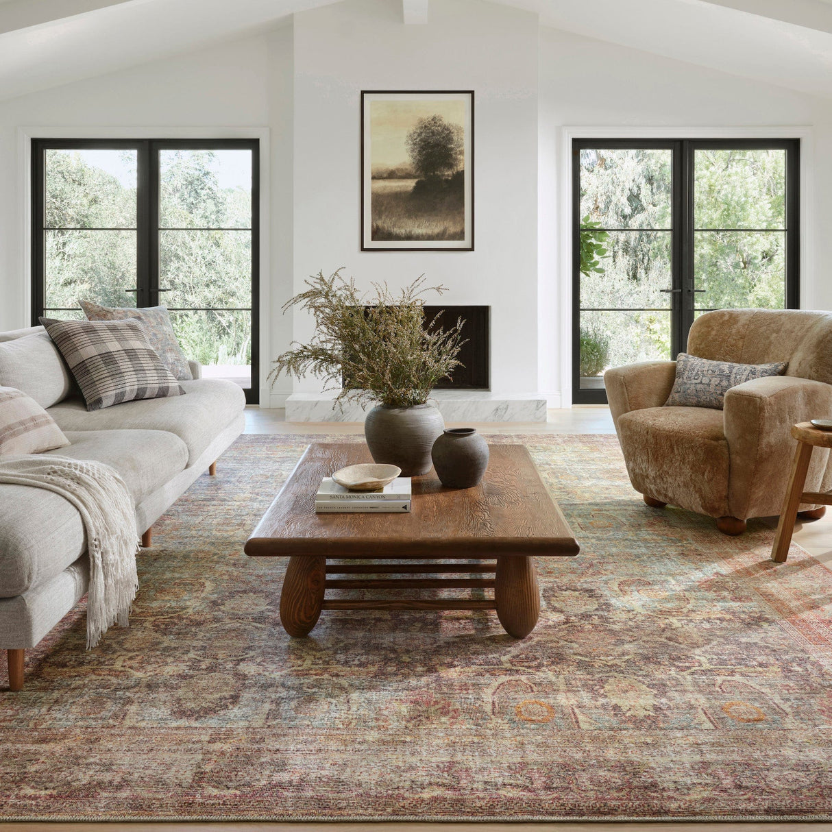 Amber Lewis Georgie Rug - Jade/Sunset Rugs