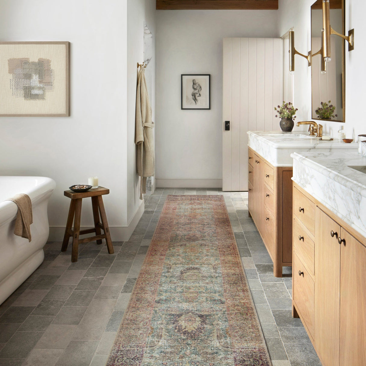 Amber Lewis Georgie Rug - Jade/Sunset Rugs