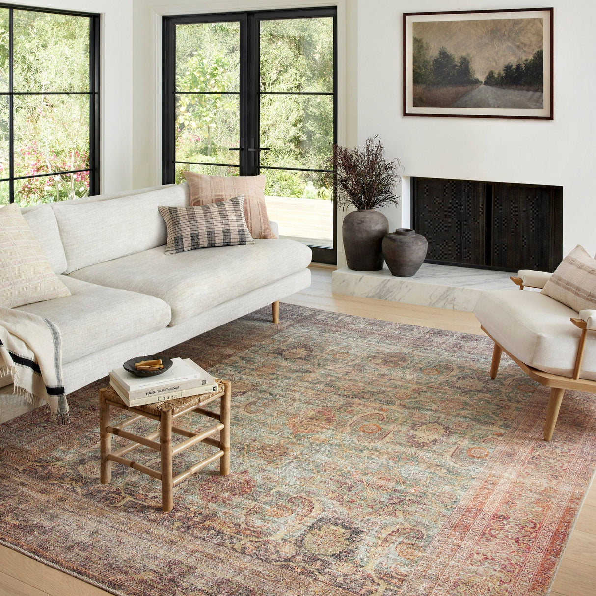 Amber Lewis Georgie Rug - Jade/Sunset Rugs