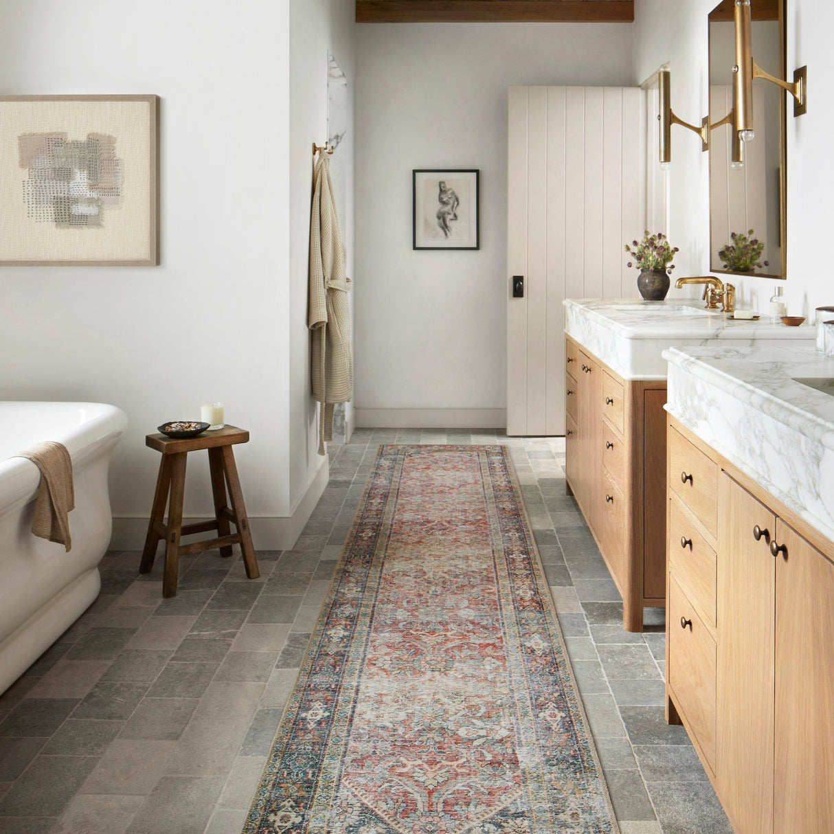 Amber Lewis Georgie Rug - Red/Navy Rugs