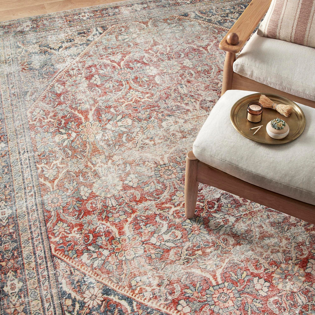 Amber Lewis Georgie Rug - Red/Navy Rugs