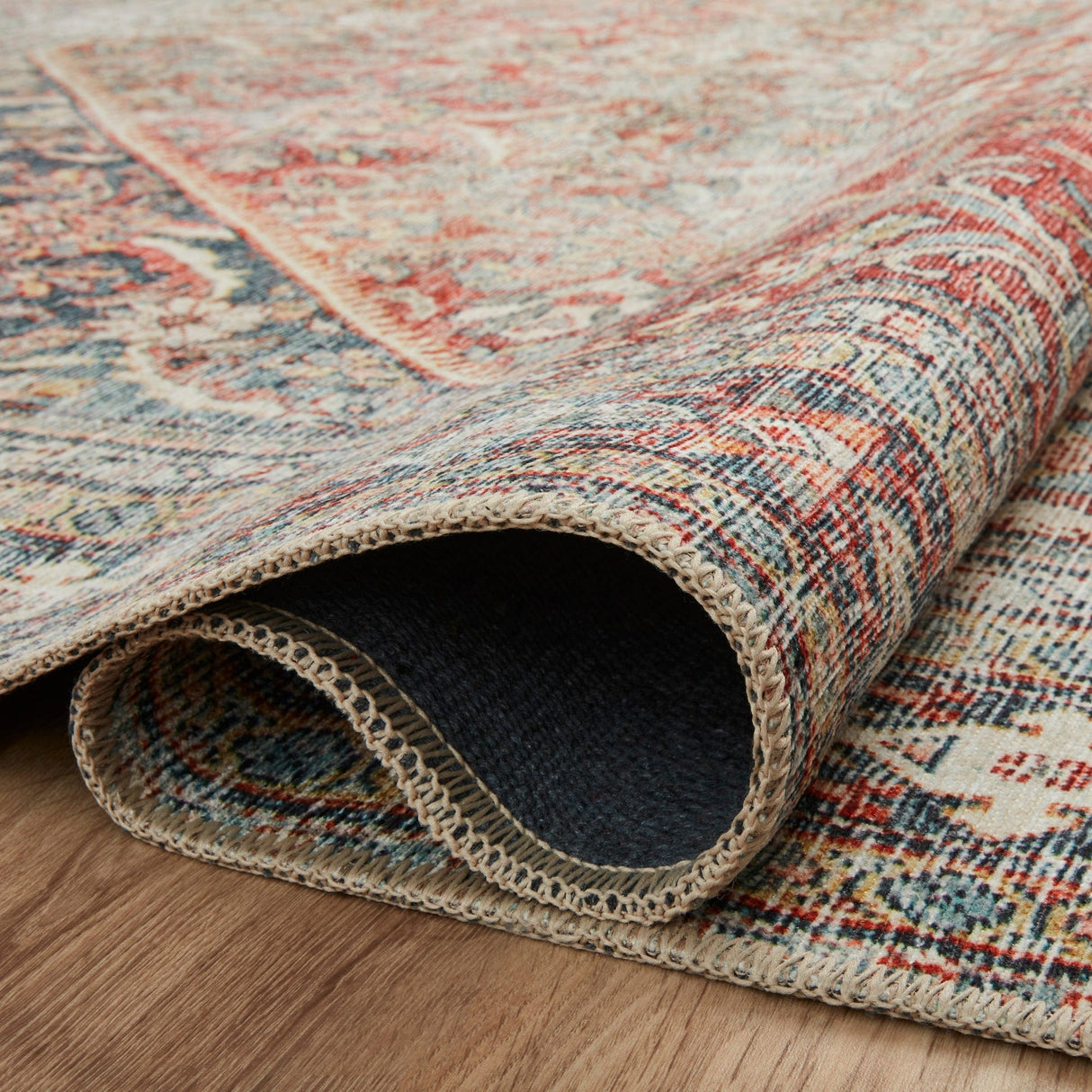 Amber Lewis Georgie Rug - Red/Navy Rugs