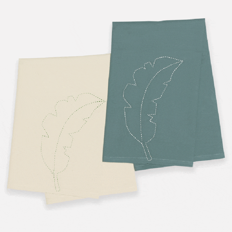 Anchal Botanical Tea Towel - Palm Pillow & Decor anchal-LSTTA