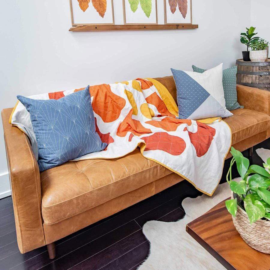 Anchal Marigold Bloom Quilt Throw Pillow & Decor anchal-MLB