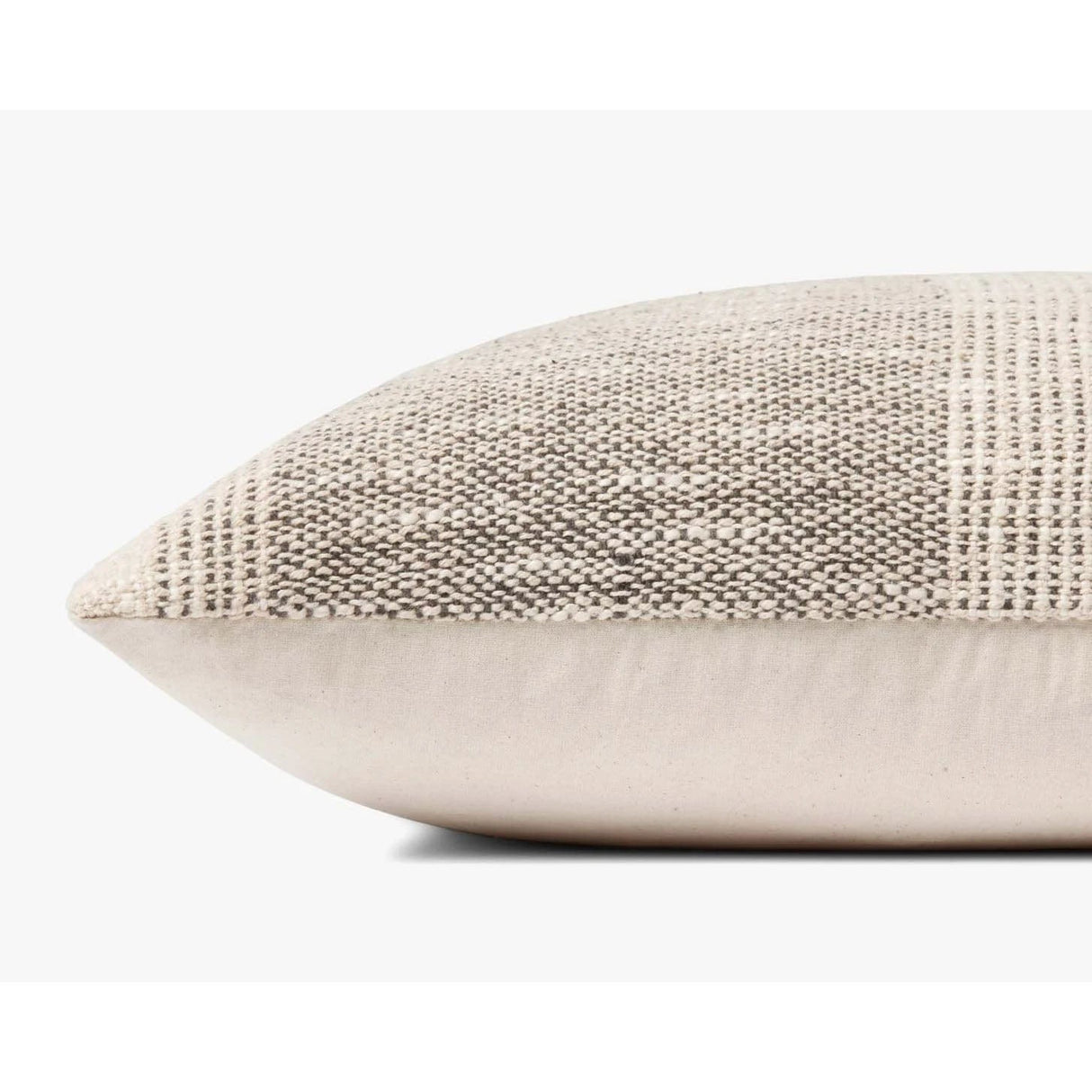 Angela Rose Pillow - Charcoal/Ivory Pillows loloi-PSETPAR0005CCIVPIL1