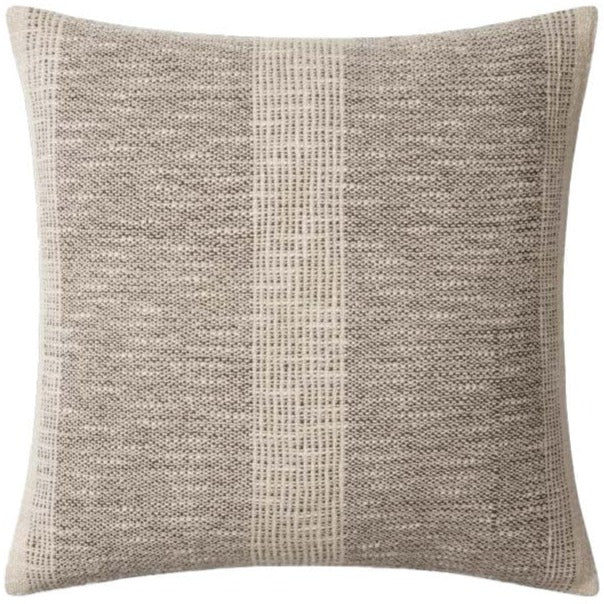 Angela Rose Pillow - Charcoal/Ivory Pillows loloi-PSETPAR0005CCIVPIL1
