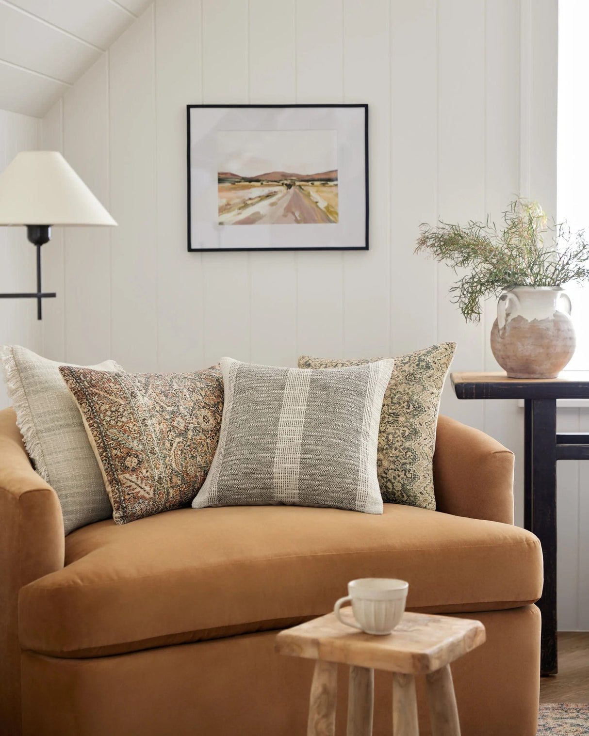 Angela Rose Pillow - Ivory/Sage Pillows loloi-PSETPAR0007IVSGPIL1