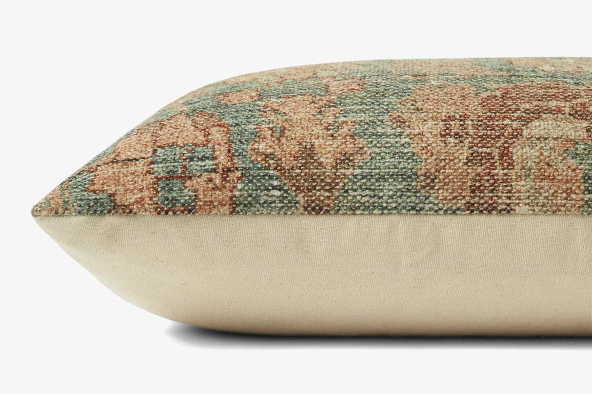 Angela Rose Pillow - Teal/Terracotta Pillows loloi-PSETPAR0002TETCPIL5