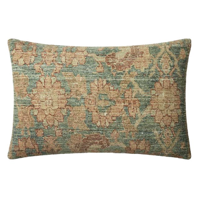 Angela Rose Pillow - Teal/Terracotta Pillows loloi-PSETPAR0002TETCPIL5