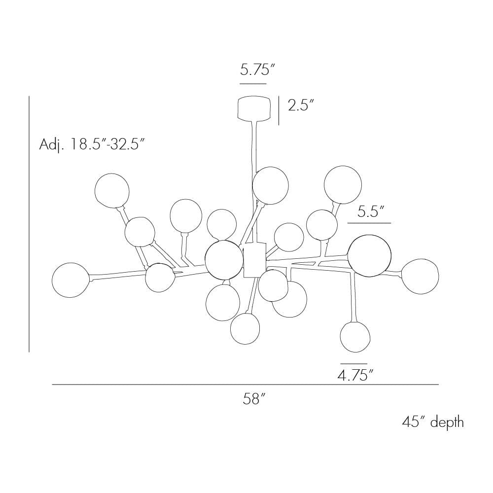 Arteriors Dallas Chandelier - Nickel Lighting Arteriors-89032 00796505258724