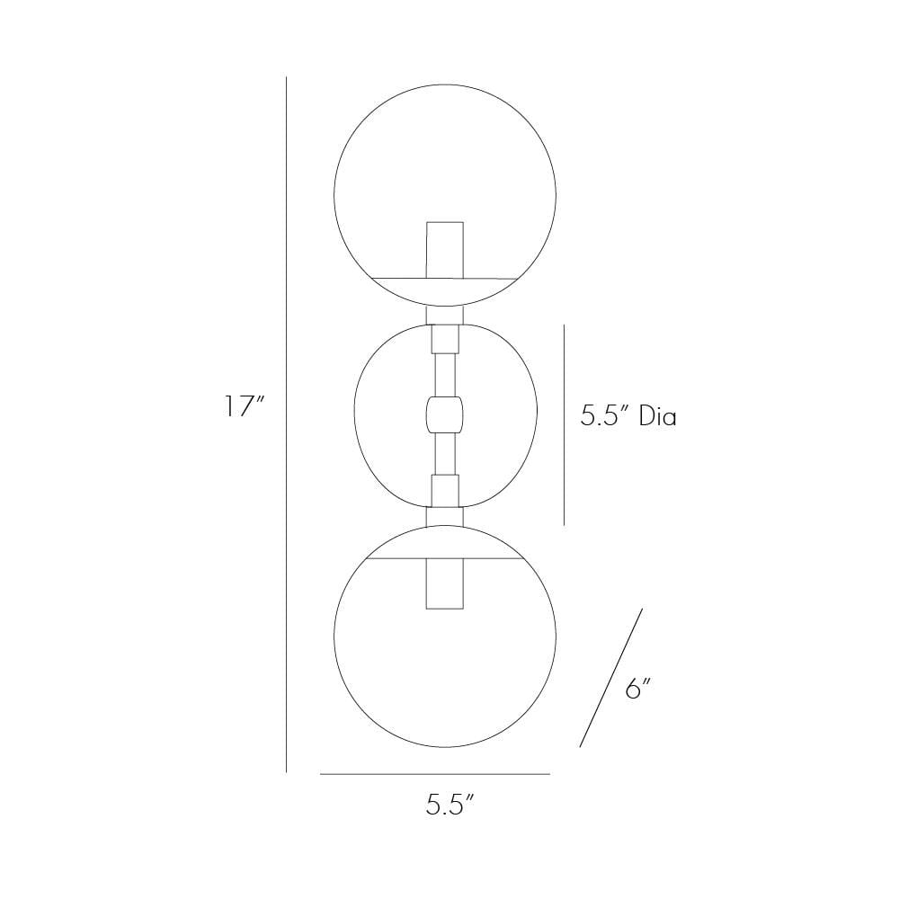 Arteriors Essential Lighting Polaris Sconce - Brass Lighting Arteriors-49961 00796505244178
