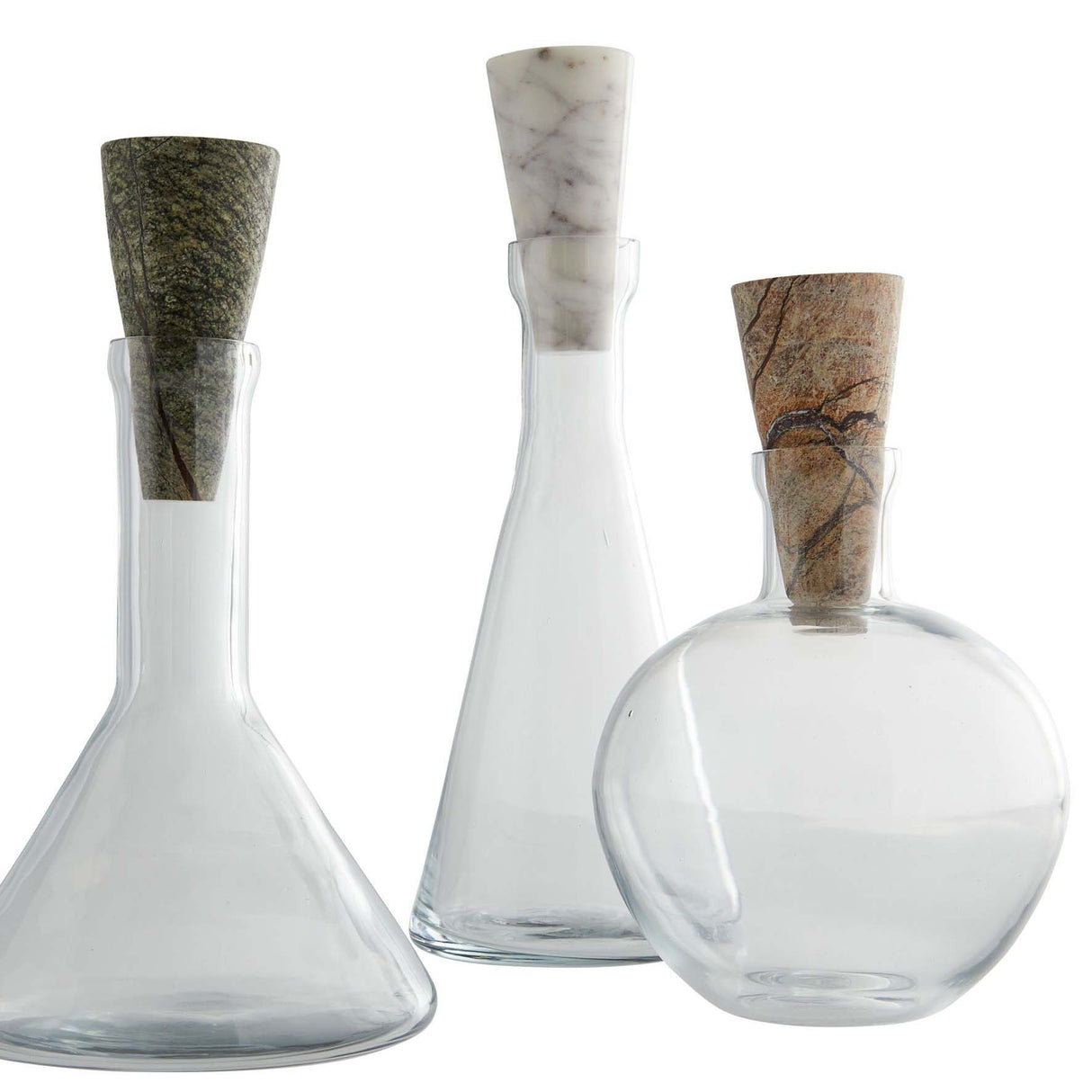 Arteriors Oaklee Decanters (Set of 3) Pillow & Decor arteriors-4633