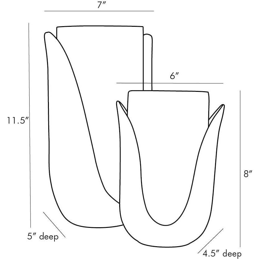 Arteriors Sonia Vases - Set of 2 Decor arteriors-4580 00796505388704