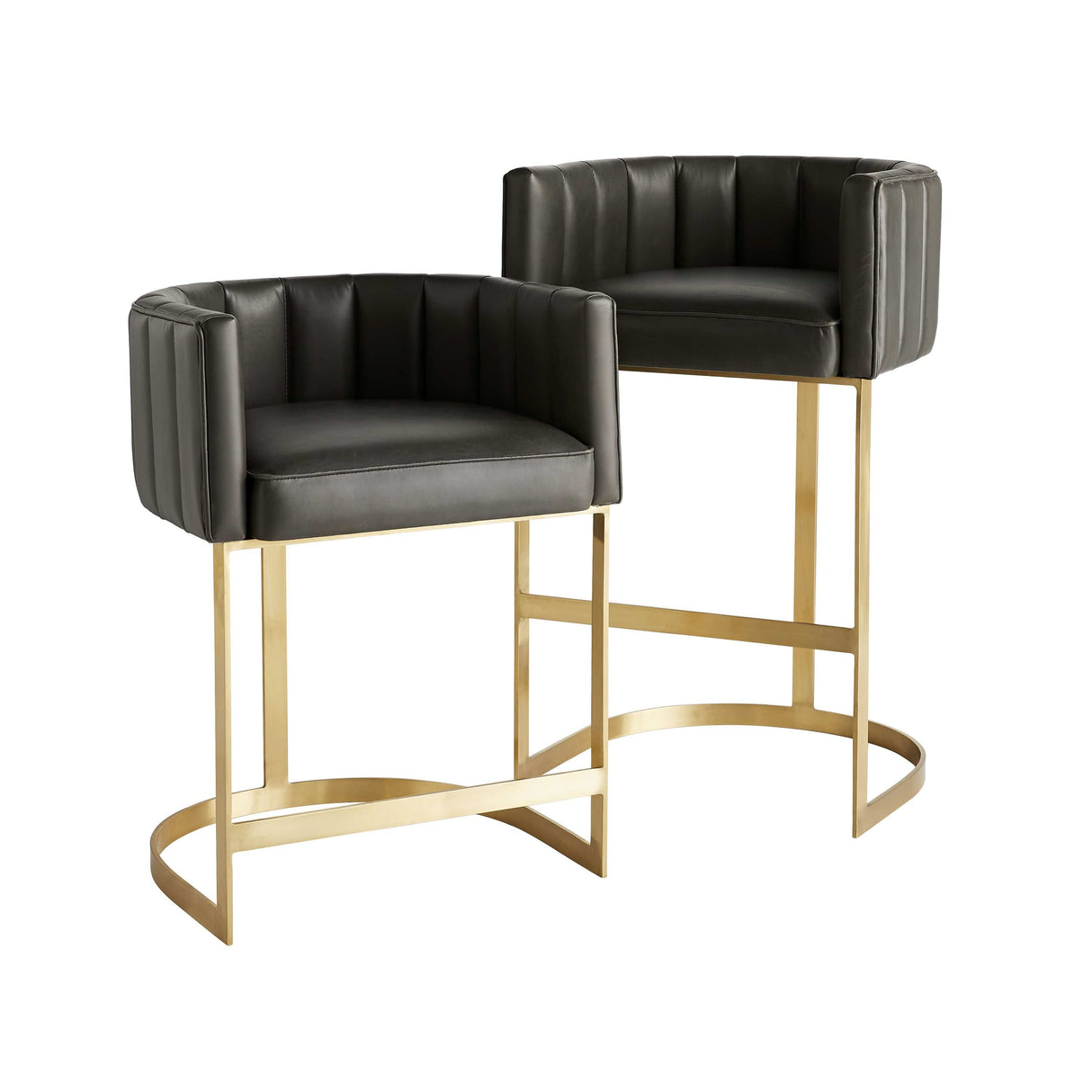 Arteriors Tatum Bar and Counter Stool - Black Furniture