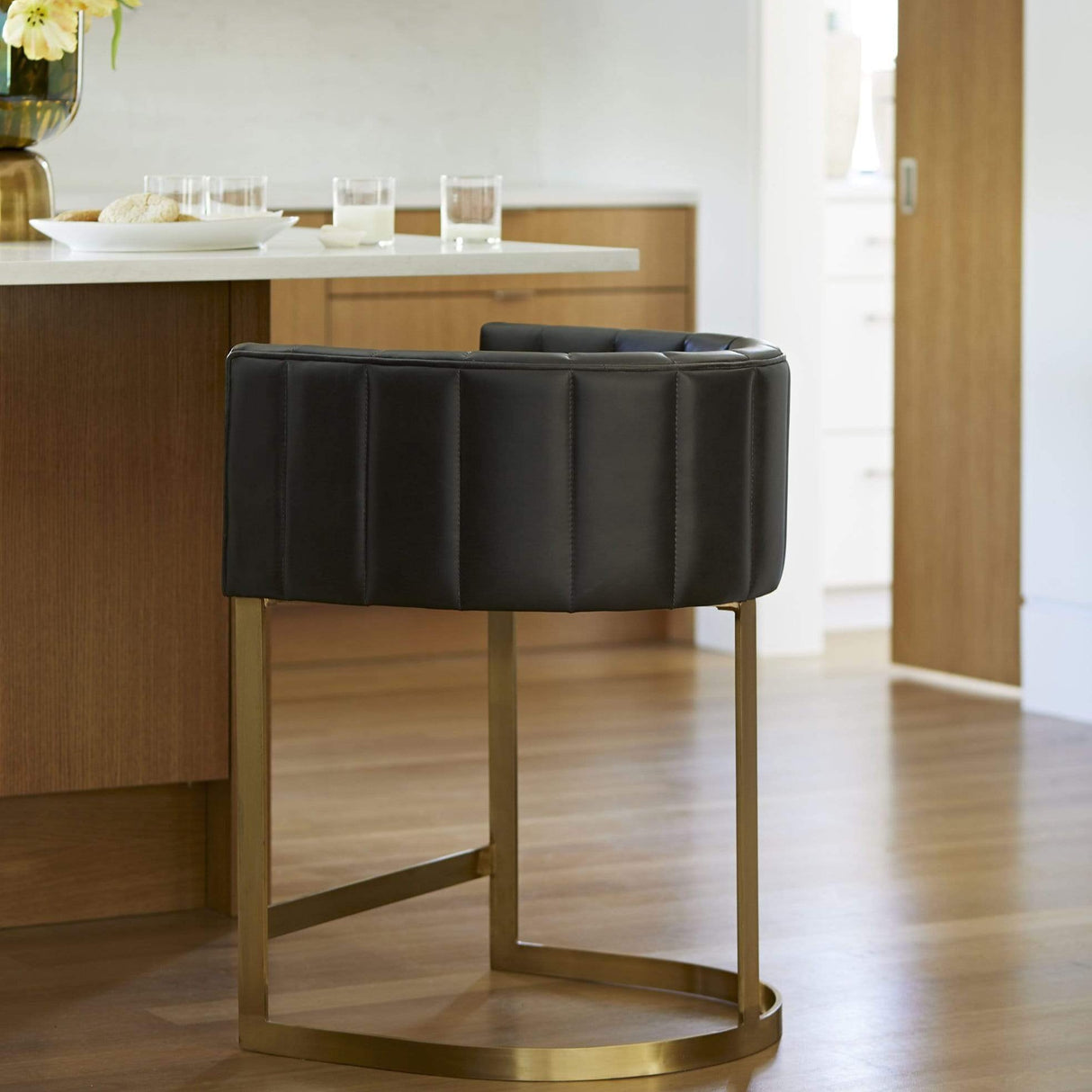 Arteriors Tatum Bar and Counter Stool - Black Furniture