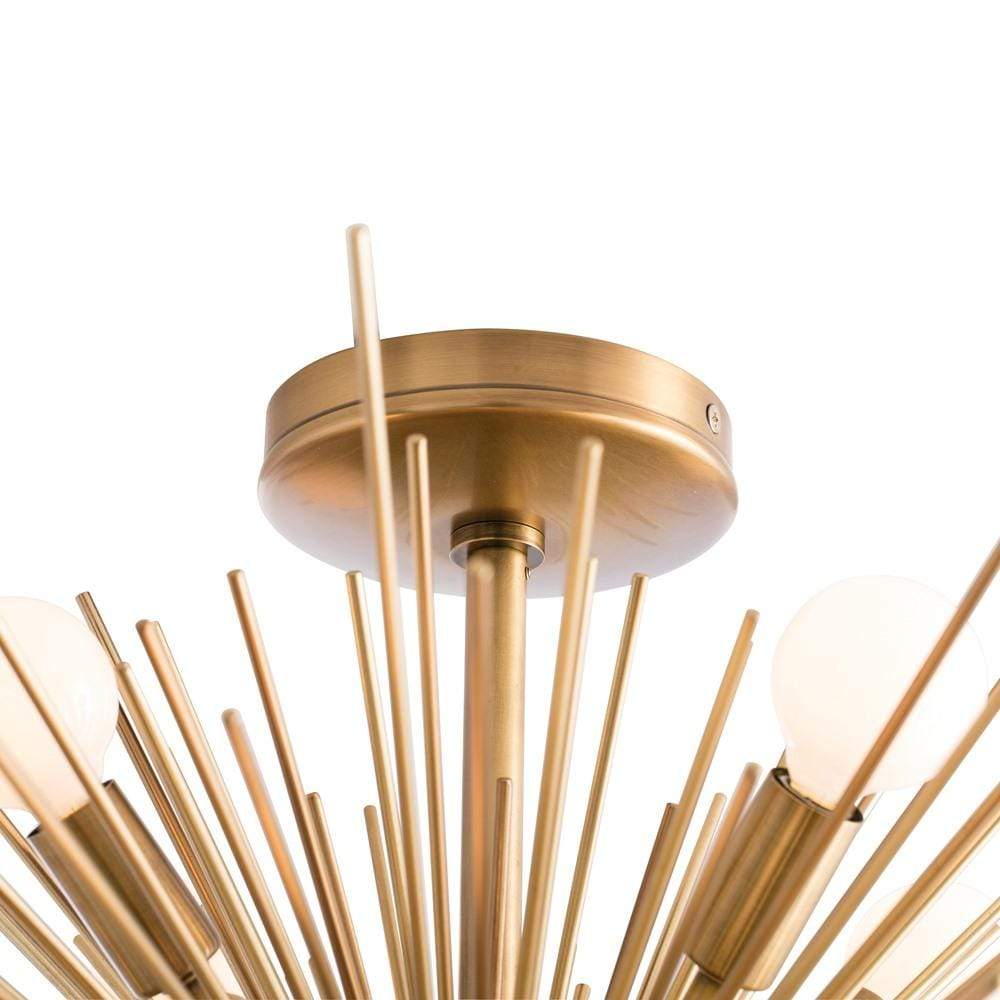 Arteriors Zanadoo Fixed Chandelier - Antique Brass Lighting Arteriors-89967 00796505232229