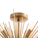 Arteriors Zanadoo Fixed Chandelier - Antique Brass Lighting Arteriors-89967 00796505232229