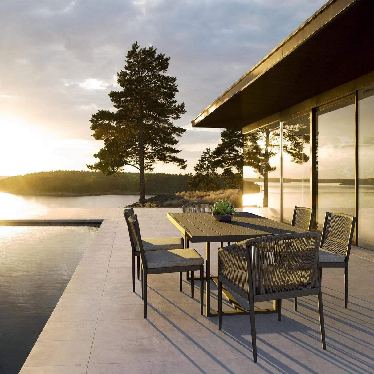 Azzurro Living Catalina Armless Dining Chair Furniture