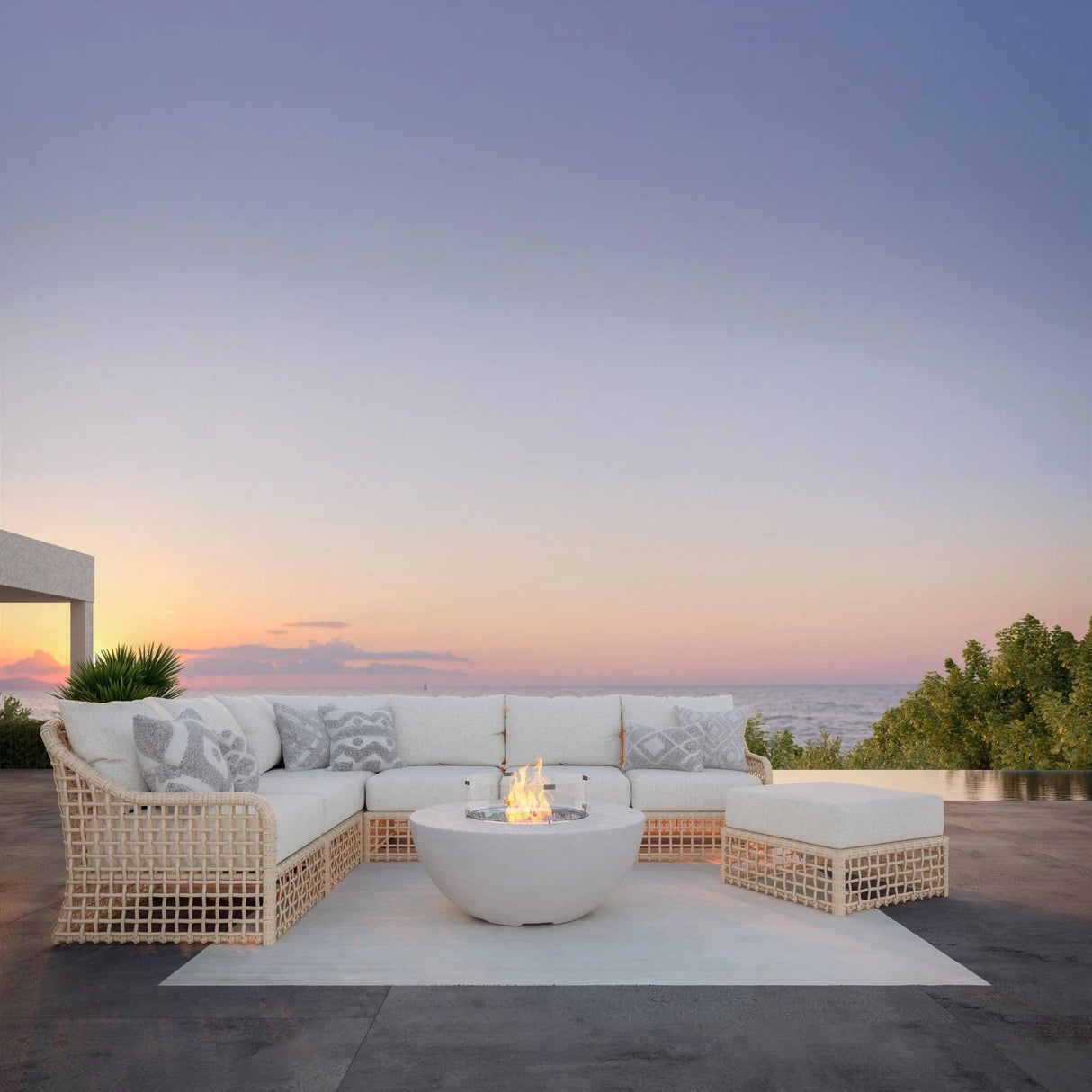 Azzurro Living Kiawah Sectional Outdoor Furniture