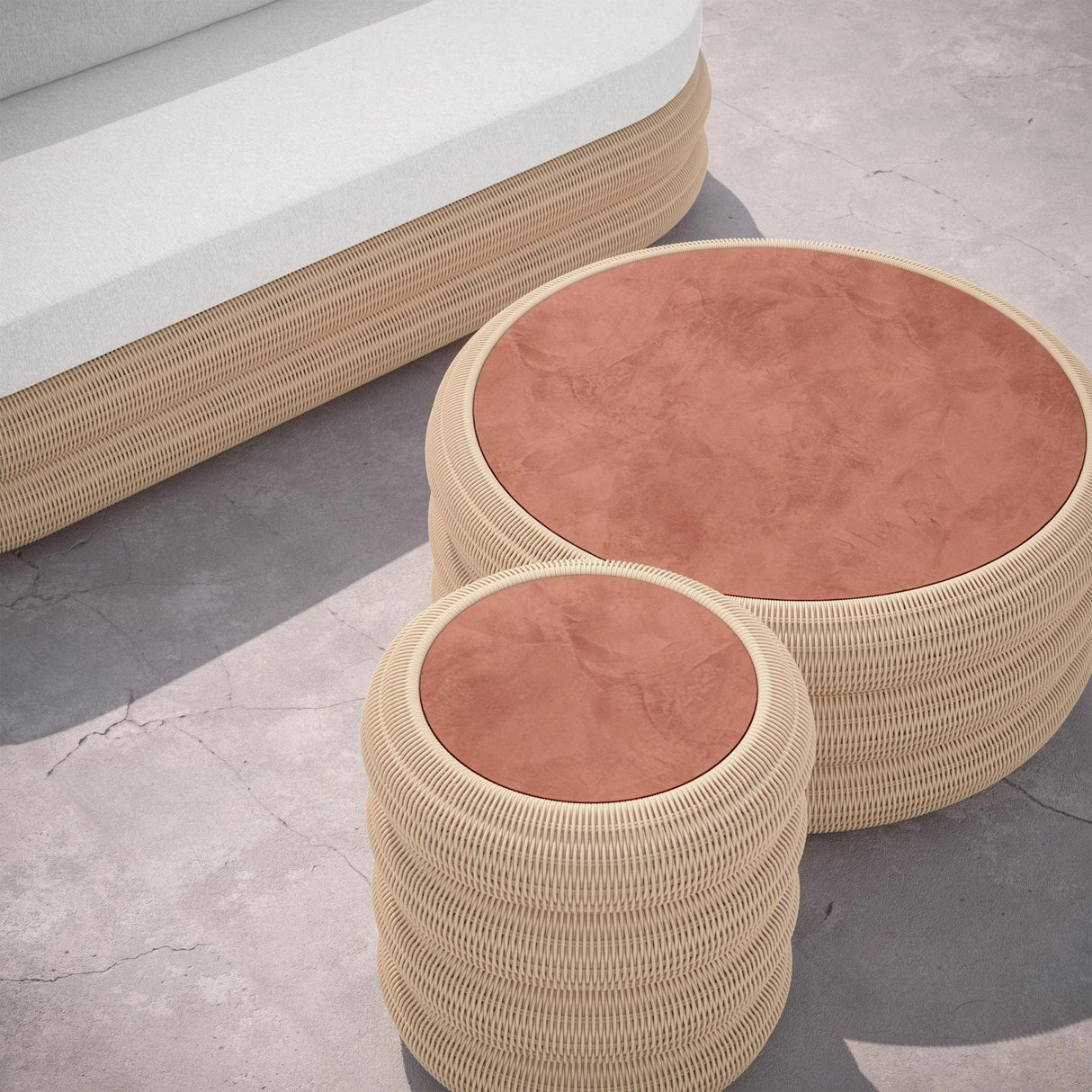 Azzurro Living Texoma Outdoor Coffee Table Outdoor Furniture azzurro-TEX-W05CT-DEK-UMB-CT40