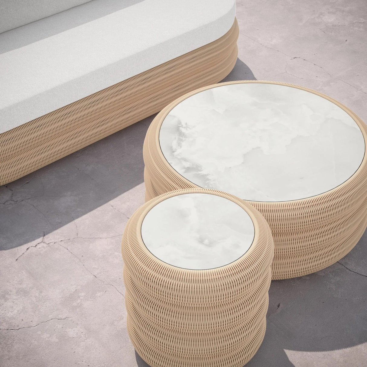 Azzurro Living Texoma Outdoor End Table Outdoor Furniture