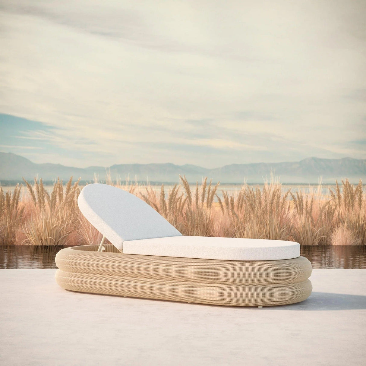 Azzurro Living Texoma Outdoor Lounger Outdoor Furniture azzurro-TEX-W05S1S-CU