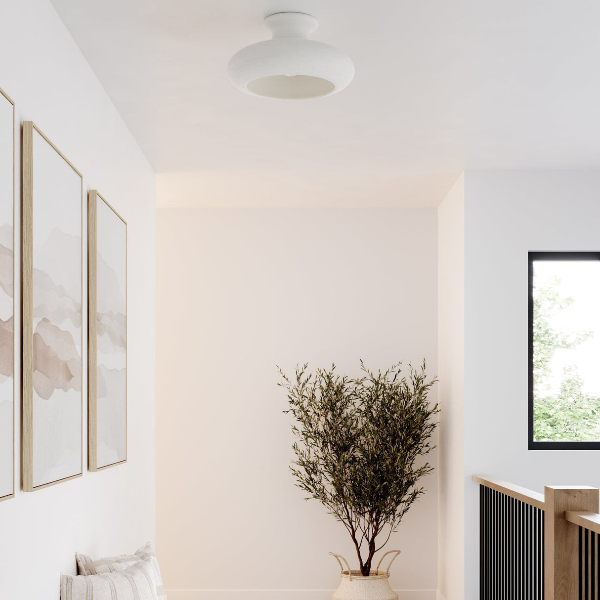 Becki Owens Annie Semi Flush Mount Lighting becki-owens-BKO1200-AGB/CWL