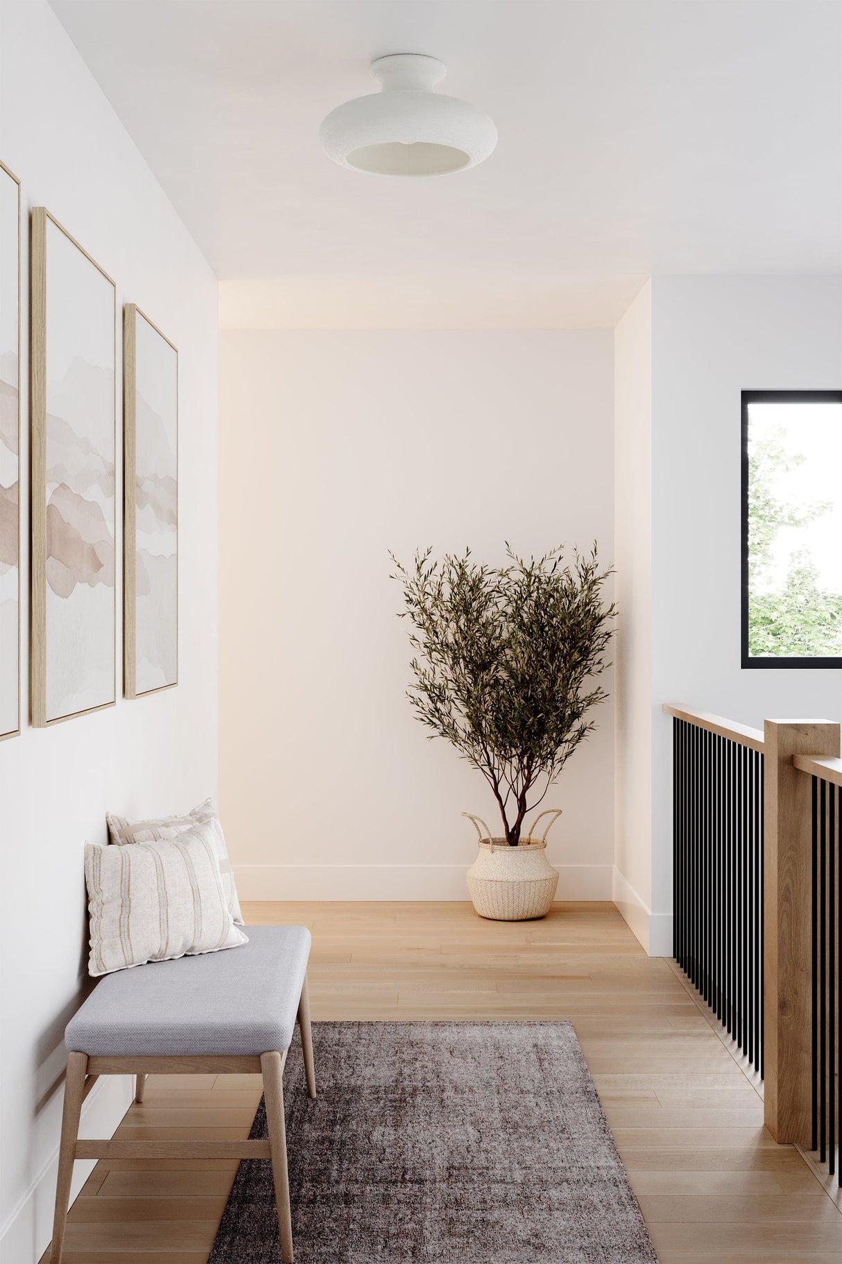 Becki Owens Annie Semi Flush Mount Lighting becki-owens-BKO1200-AGB/CWL