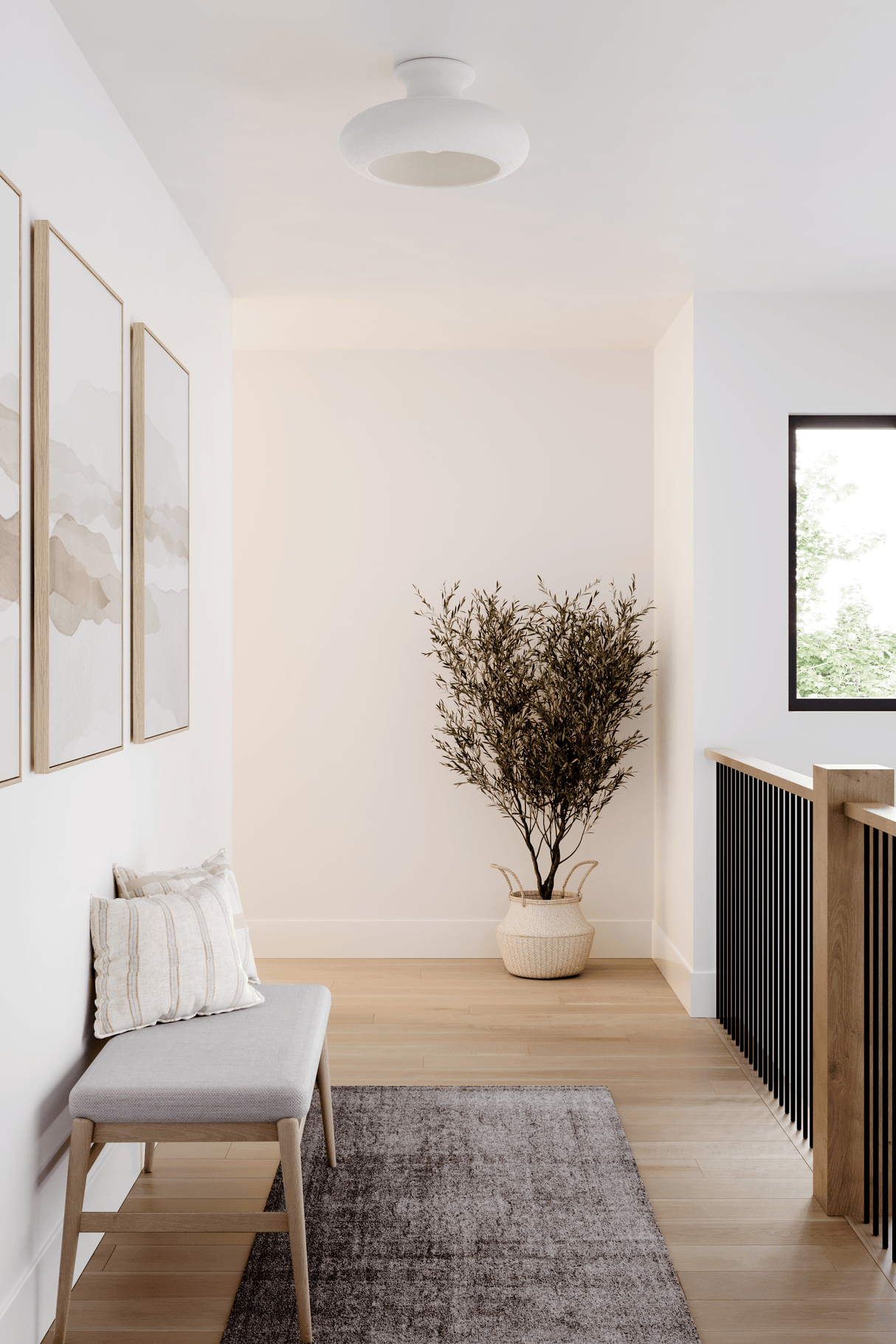 Becki Owens Annie Semi Flush Mount Lighting becki-owens-BKO1200-AGB/CWL