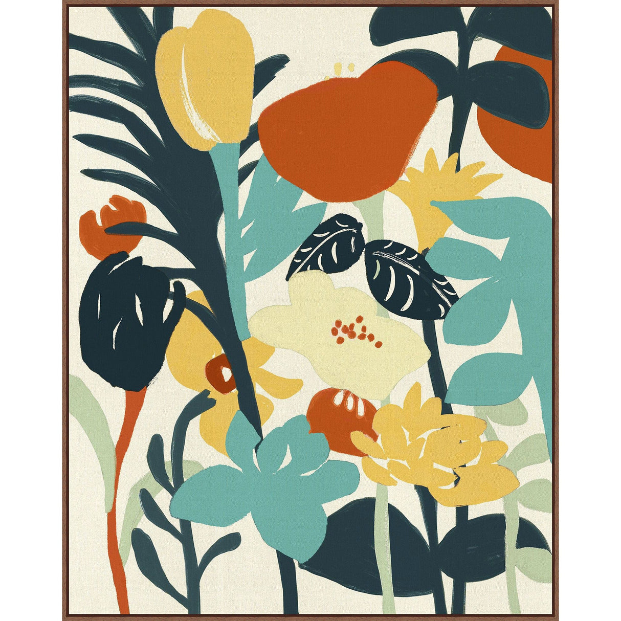 BLU ART Abstract Jungle 1 Wall wendover-WTUR0463