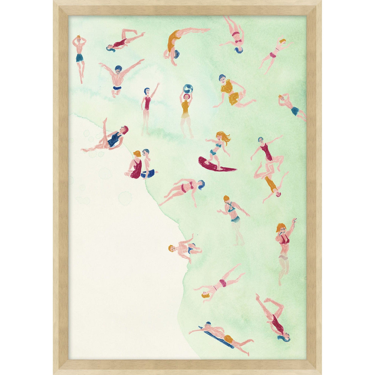 BLU ART Beach Day 1 & 2 Wall wendover-WCL3000