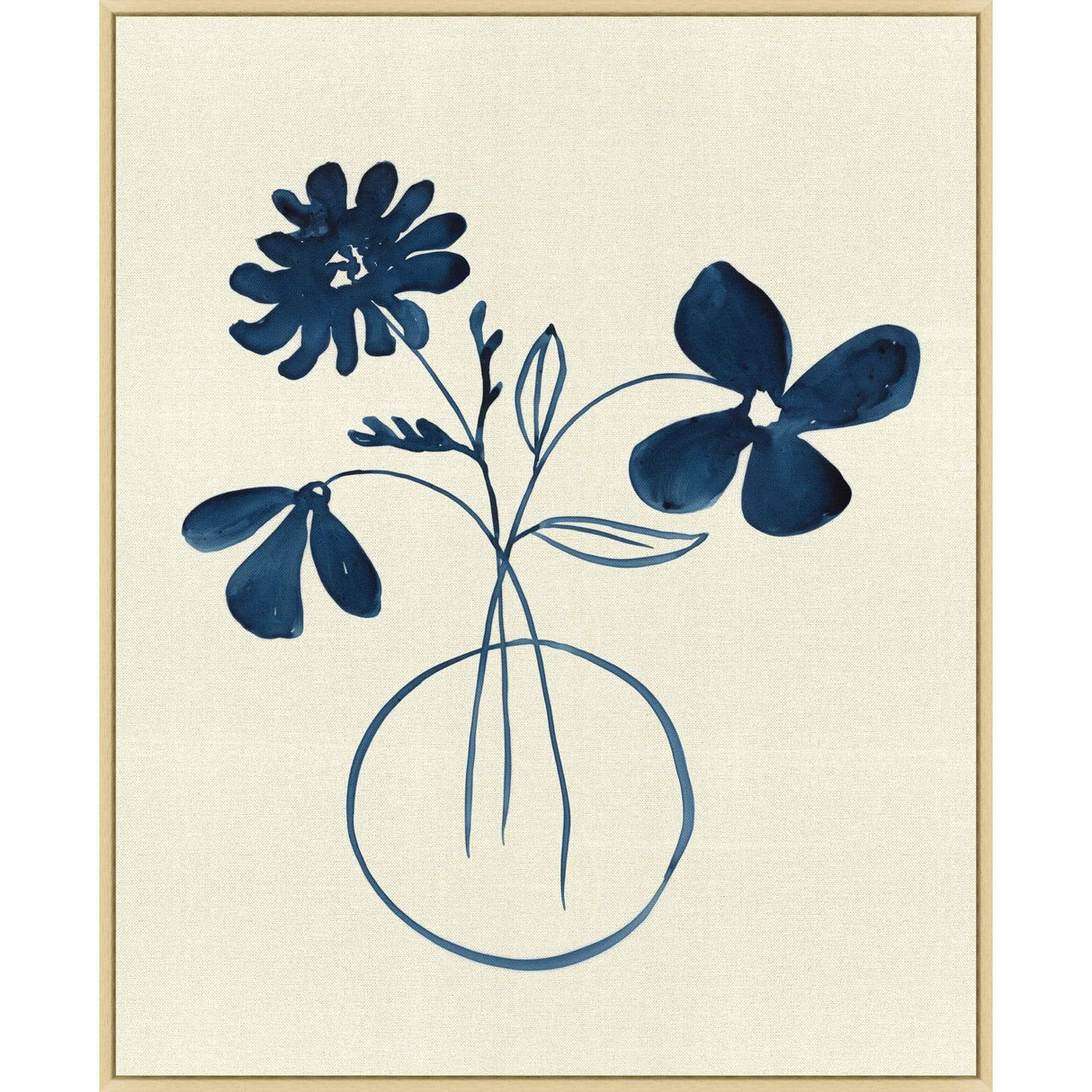 BLU ART Blue Flowers IV Art wendover-WFL1936-MC0618SUB1