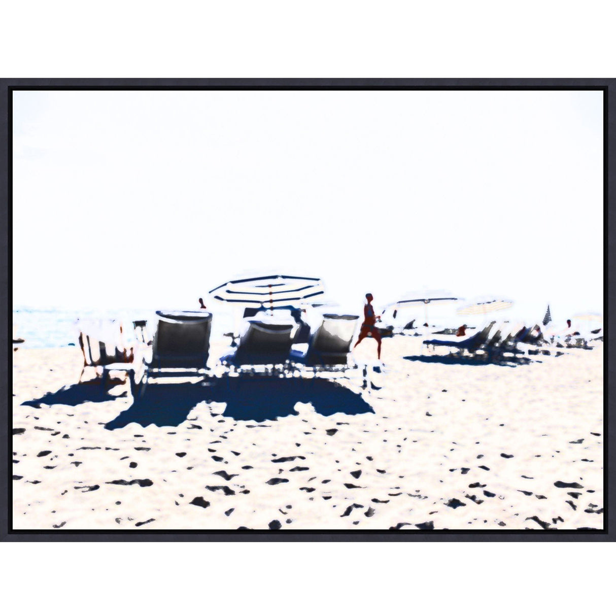 BLU ART Blurry Beach Wall wendover-WTFH1108