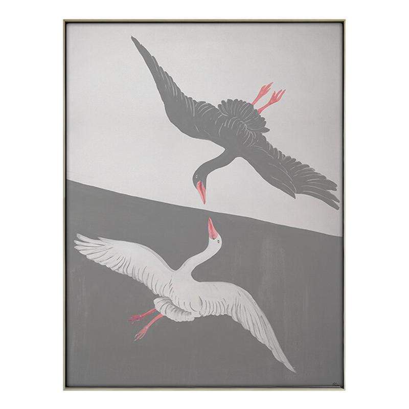 BLU ART Mirrored Swan Wall grand-image-125818_C_33x25_Gr