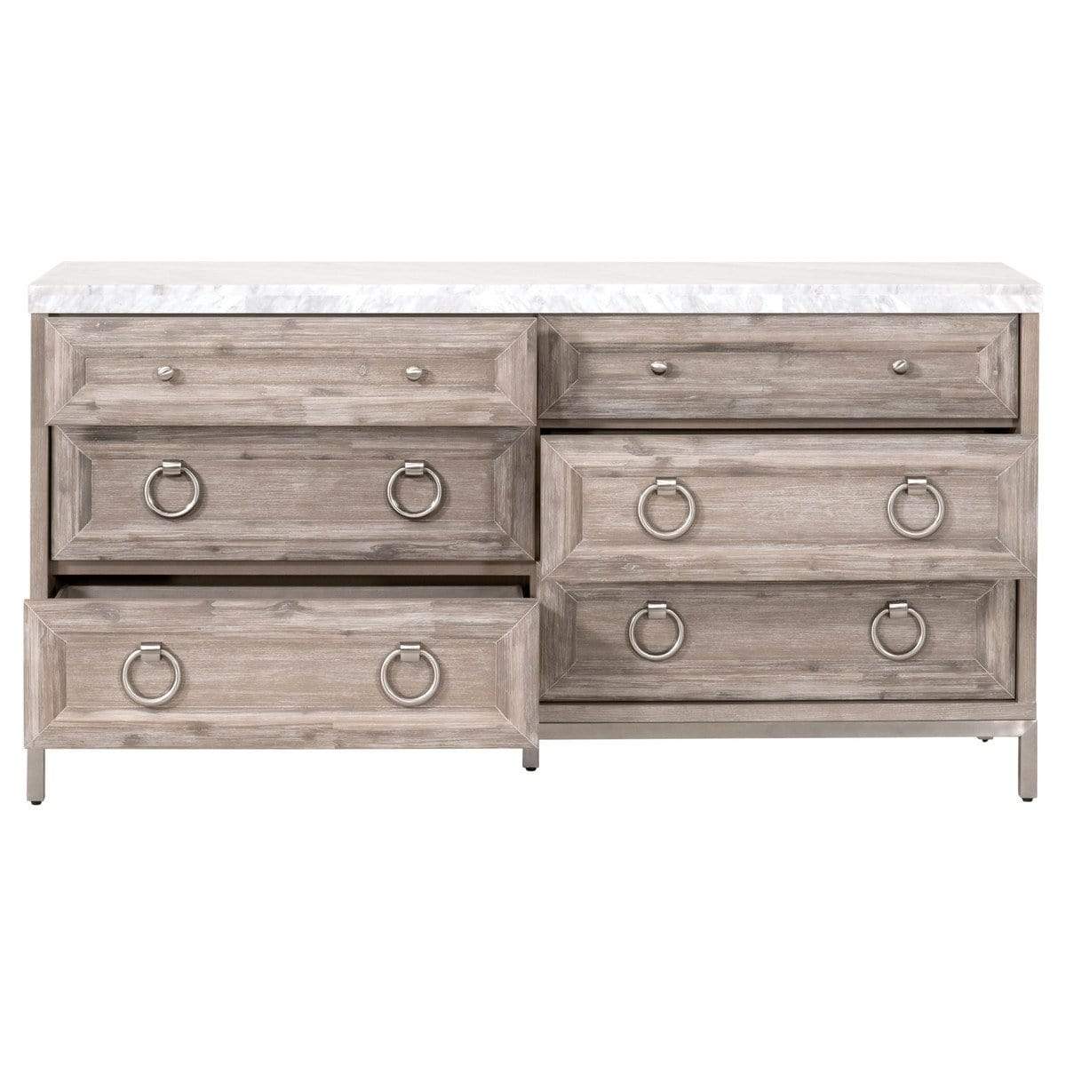 BLU Azure Carrera 6-Drawer Double Dresser Dressers
