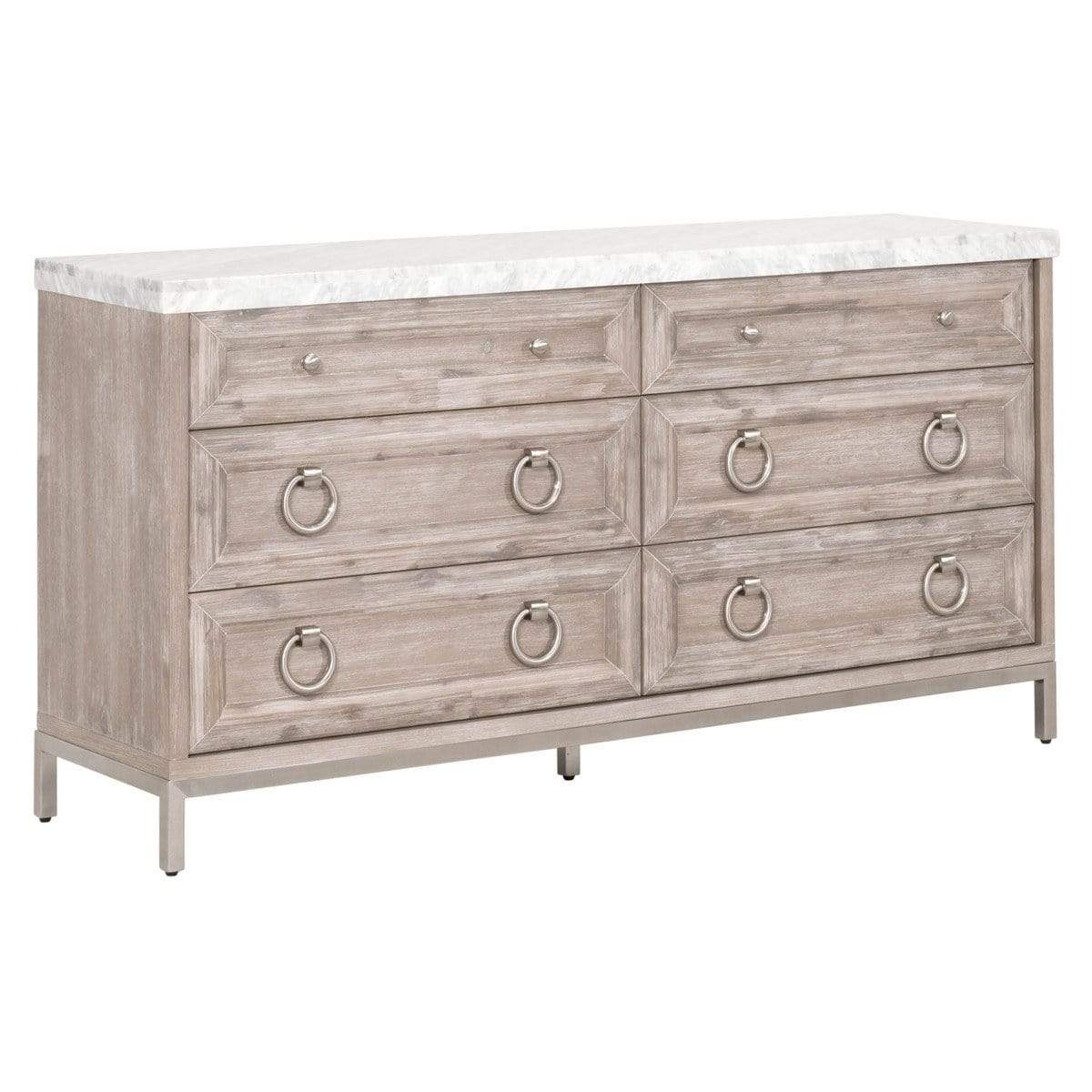 BLU Azure Carrera 6-Drawer Double Dresser Dressers