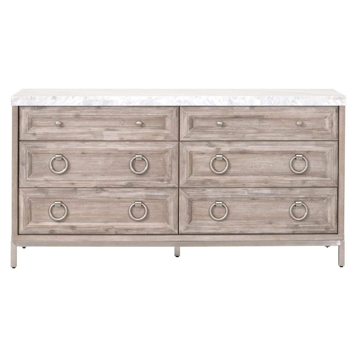 BLU Azure Carrera 6-Drawer Double Dresser Dressers