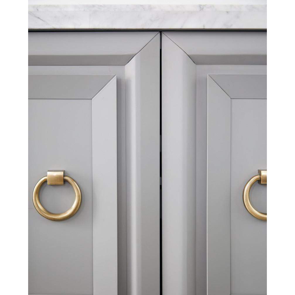 BLU Azure Carrera Media Sideboard Furniture orient-express-6087.DGR-BGLD/WHT 00842279114497