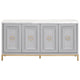 BLU Azure Carrera Sideboard - Natural Gray Furniture orient-express-6087.DGR-BGLD/WHT